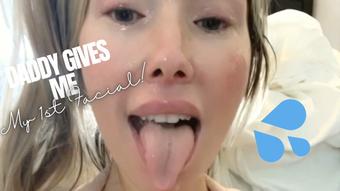 Daddy gives me My first EVER facial (GiaDelRey)