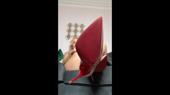 Red bottom heels worship with busting (CutieDaisyMay093)