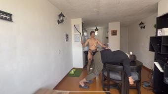 destroying husband's ass as punishment - November 13, 2022 (Colombianbigass)
