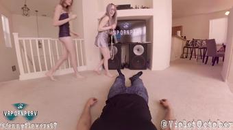 POV Stepbrother worships Sisters feet (VioletOctober)
