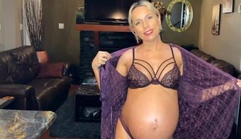Grace Squirts Lingerie For My Boss While Pregnant (MIX)