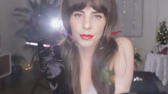 Smoking VS120s in Black Gloves (Dani Lynn)