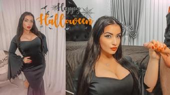 Morticia Addams blowjob pussy fucking - October 21, 2020 (Emanuelly Raquel)