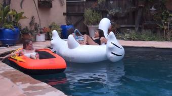 Vivian n Madison Chillin' on Inflatables (Custom Fetish)