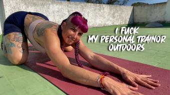 POV I Fuck my Personal Trainor Outdoors (Gypsy Maya)