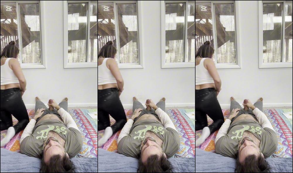 FaceFartingFatality444 - Evil Twin Stepsister Betty Gets Billy Next Morning Hungover Face Farts And Face Spitting In Leather Pants!!