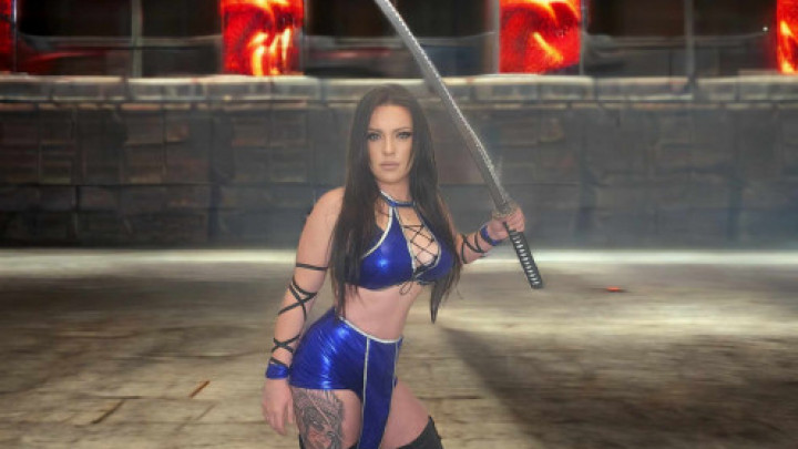 MK COSPLAY, SLOPPY BLOWJOB FACEFUCK CUM SWALLOW