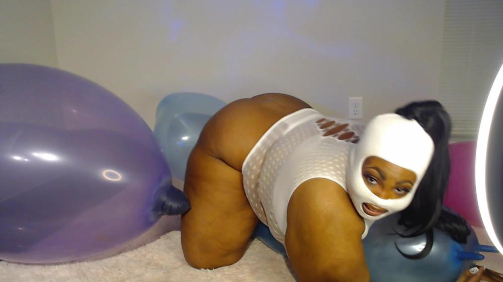 Marley The Masked Fatty - Bbw Mega Jumbo Globo Hinchando Y Explosión!