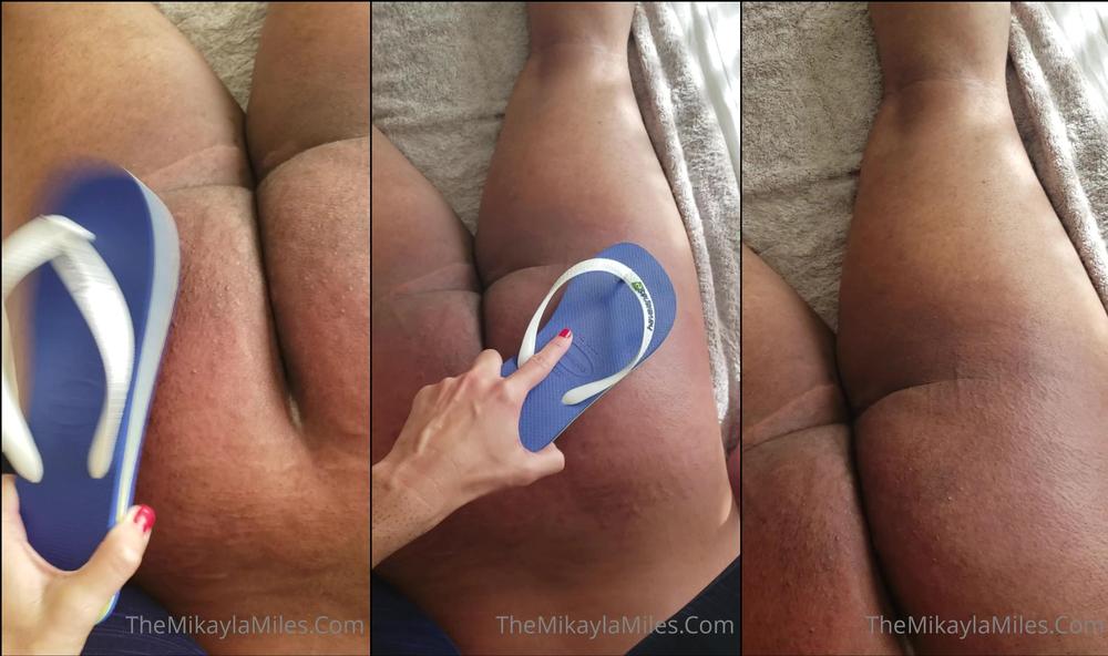 themikaylamiles 02 05 2020 277505308 Spanking that booty mikaylamiles bighands bigbooty naughtyslaveboy badboy flipflops