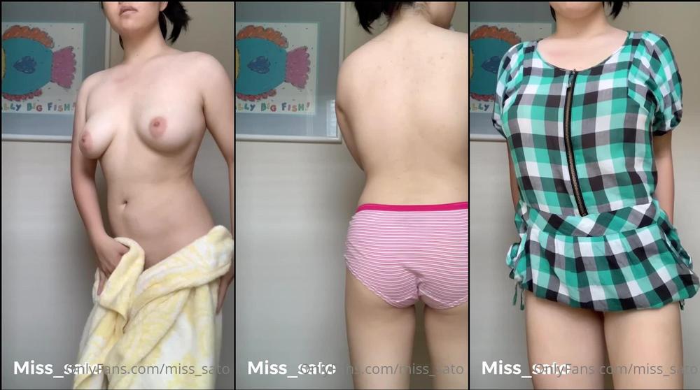 miss sato 04 08 2020 90843478 here s a post shower reverse strip tease