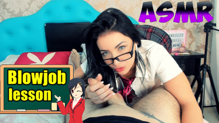 Hot teacher blowjob lesson ASMR creampie - June 17, 2019