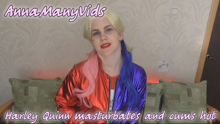 Annamanyvids Harley Quinn Masturbates And Cums Hot
