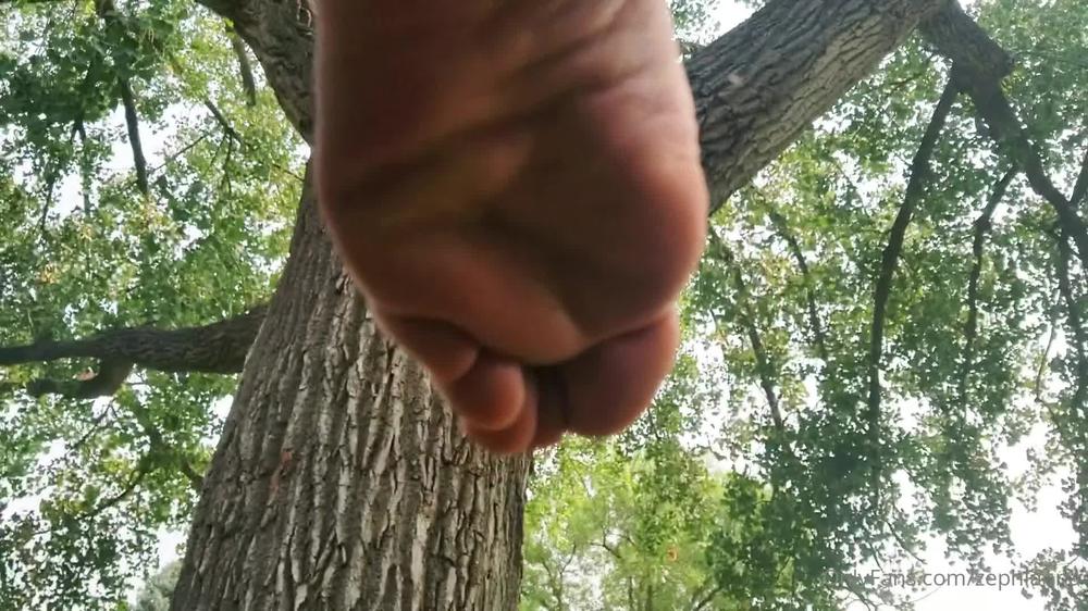 zephianna 03 03 2021 2045840631 Warm, smelly goddess feet at the park. Will you lick my sweaty feet...even if women walk b