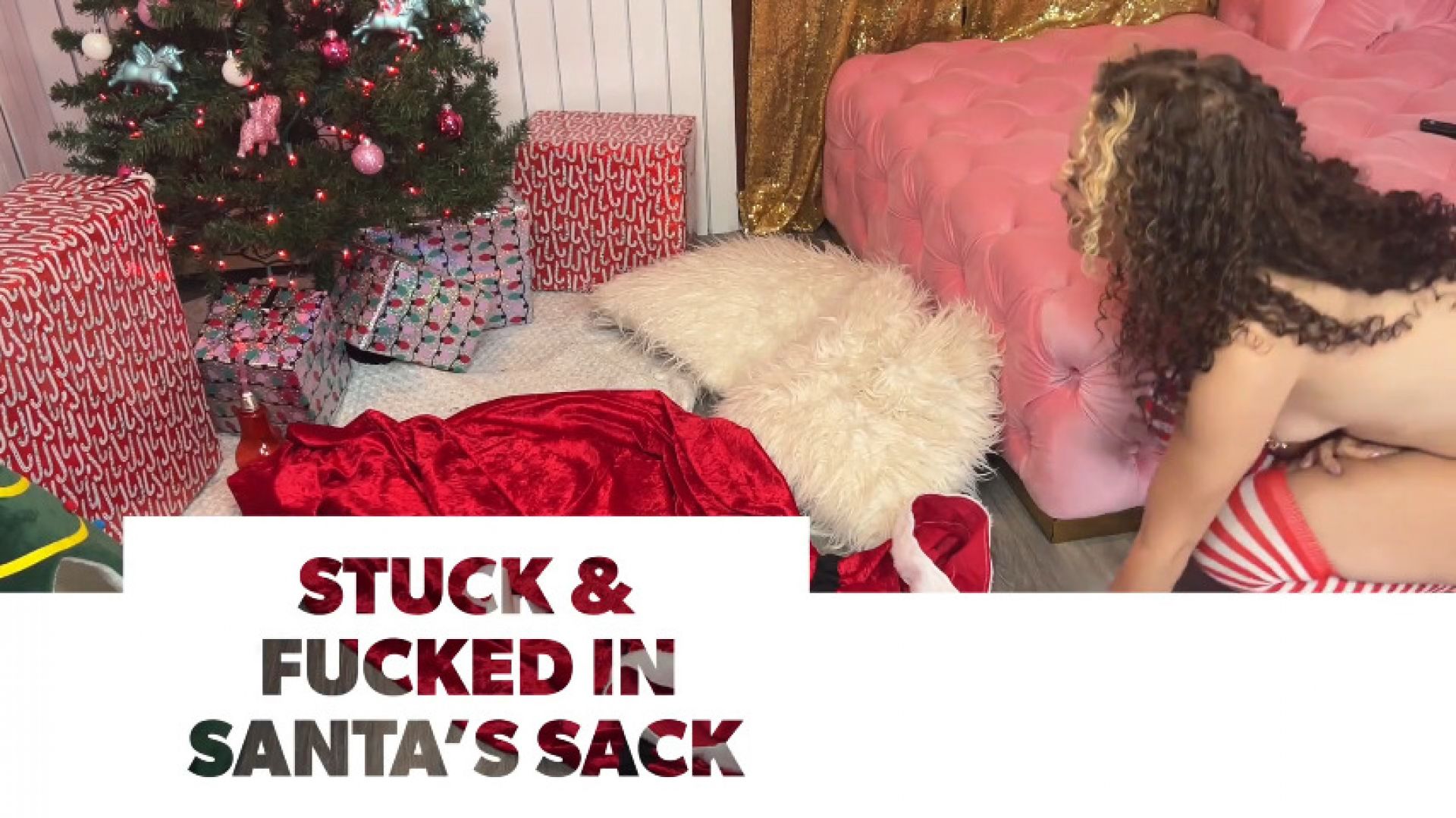 Stuck & Fucked In Santa's Sack