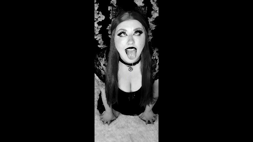 Goth BBW Super Drool Dripping Aheago - March 07, 2022