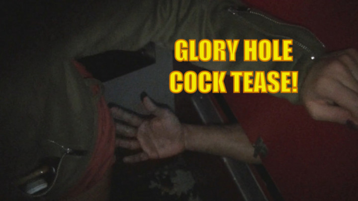 Gloryhole cock tease while I masturbate