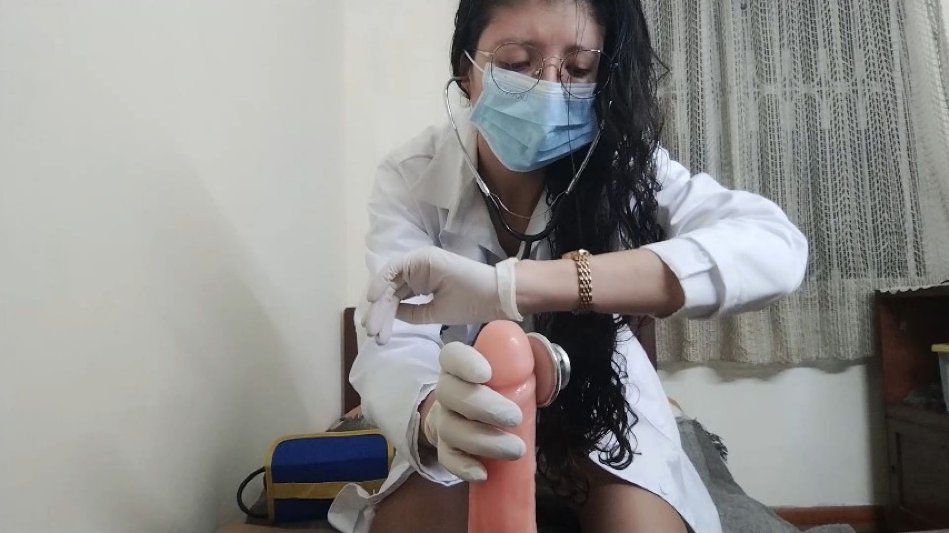 STEPMOTHER DOCTOR, GIVES HER STEPSON AND DICK A FULL CHECK