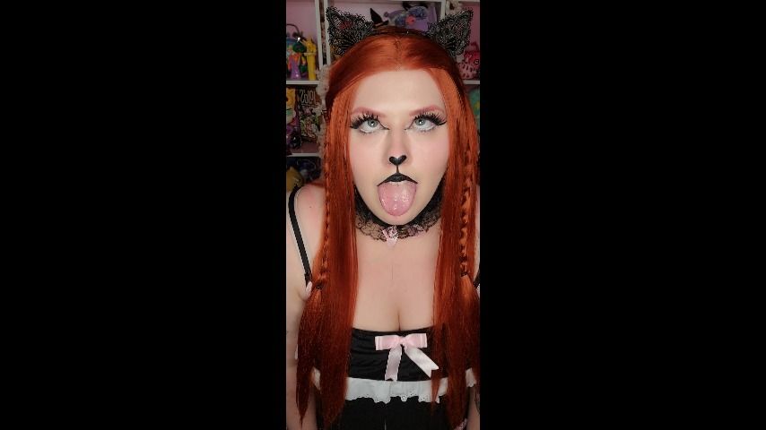 Goth Kitten dripping Ahegao - April 04, 2022