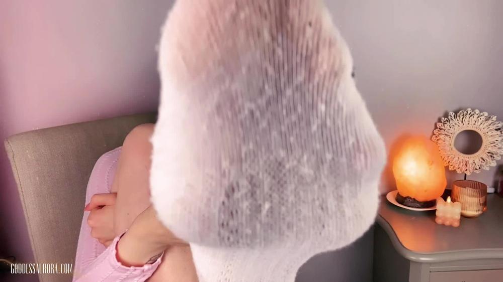 Goddess Aurora Jade - Sniff My Socks Foot Humiliation 1080Wmv
