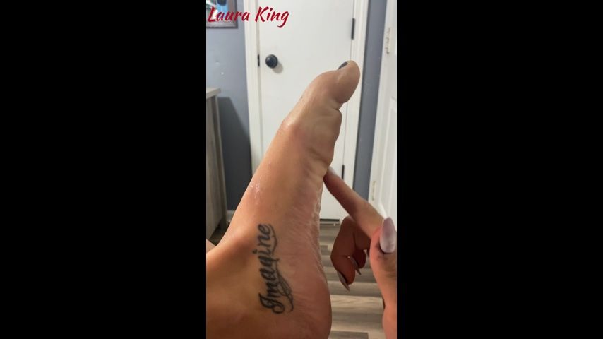 Self Foot Tickling Fun with Long Nails - May 24, 2020