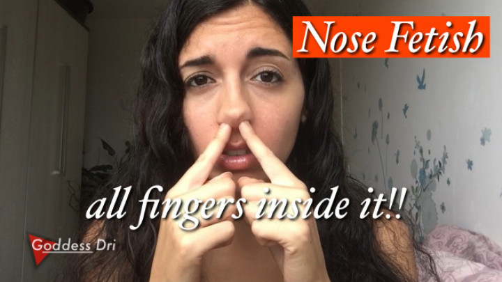All fingers in my nose