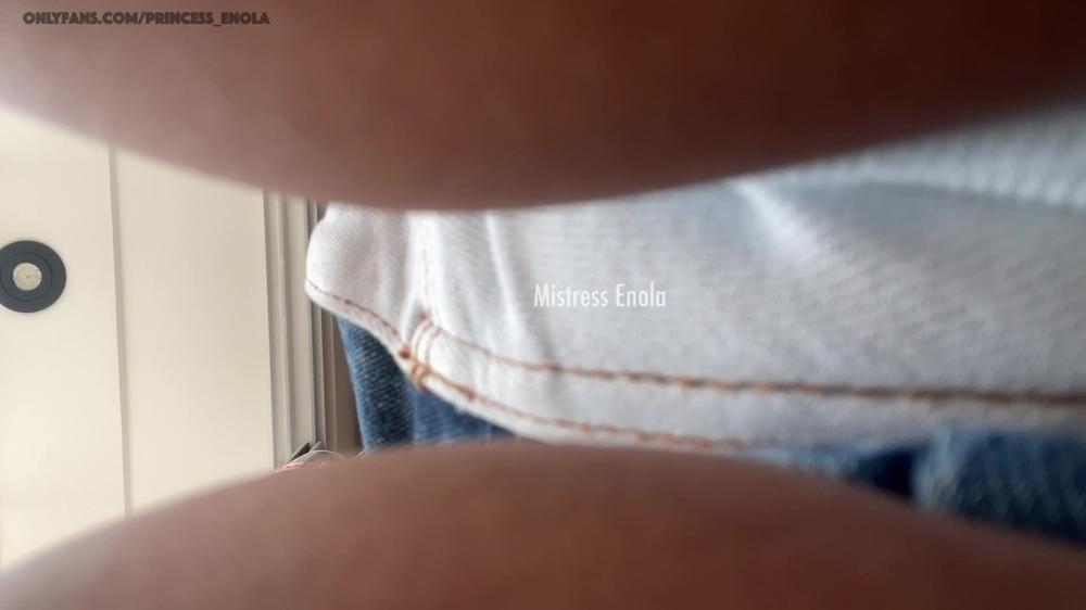 Mistress Enola Fetish - Enola - Pov Under My Ass - Stay Quiet Under My Butt, Facesitting, Crushing, Squeezing ( Full Hd)