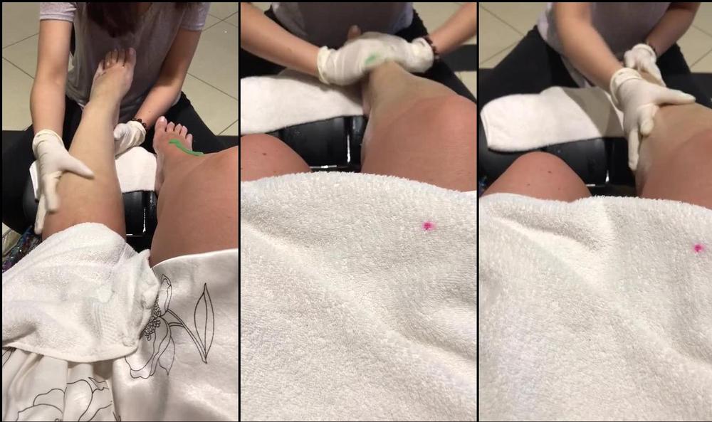 goddessmacha 06 08 2017 2844021 Foot scrub massage video from My pedicure yesterday