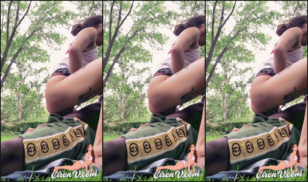 Ciren Verde Taking Black Cock At The Park