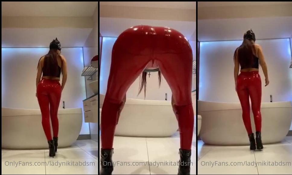 ladynikitabdsm 01 03 2021 2044002976 very sexy video in red latex leggings watch lady