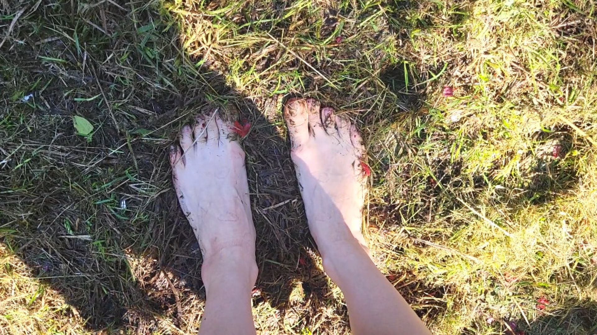 Barefoot Feet In Mud