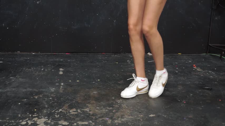 Madison Scrapes and Squeaks Her Nike's