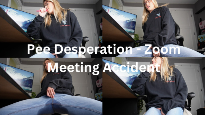 Pee Desperation - Zoom Meeting Accident