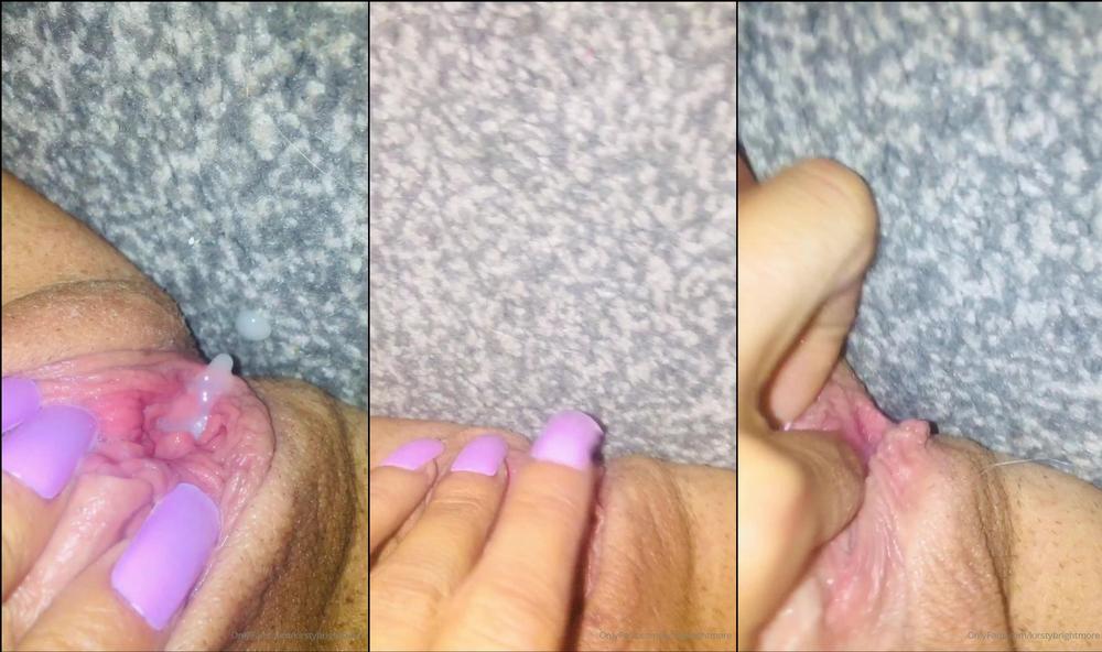 kirstybrightmore 20573501 2020 04 29 leaking and squirting cum out of my pussy i kept it in me all night so i could play with pussy w