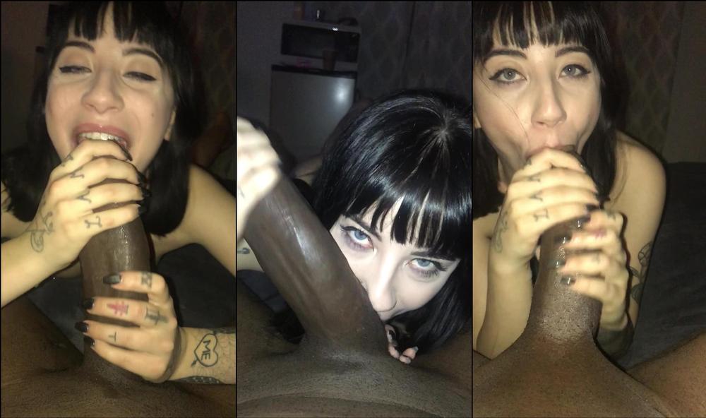 gothcharlotte 07 02 2018 6884393 Sucking the biggest dick ever... more coming soon... and yes this big cock is going in my 