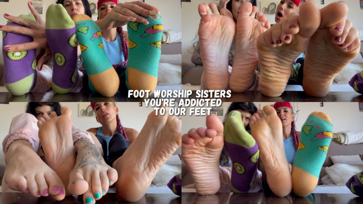 Foot Worship Sisters - You're Addicted to our Feet