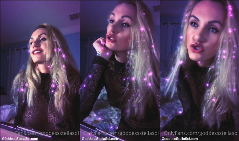 goddessstellasol 01 05 2021 2098406152 Listen to that bitch losing his mind during our virtual session. Lol But more importantly