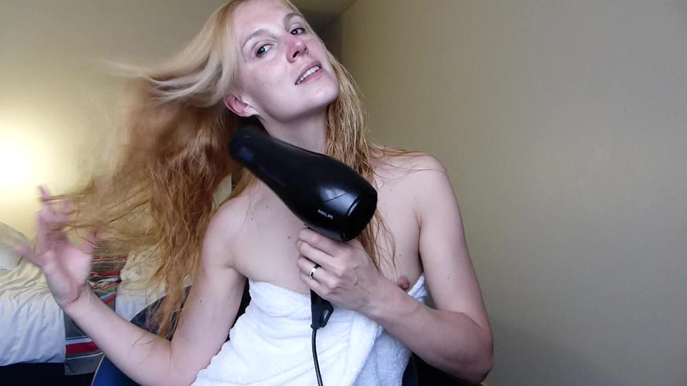 Ariel Anderssen Drying My Hair For You