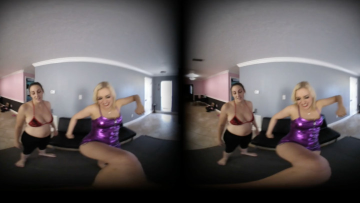 VR180* Alexa & Melanie Bust Your Balls