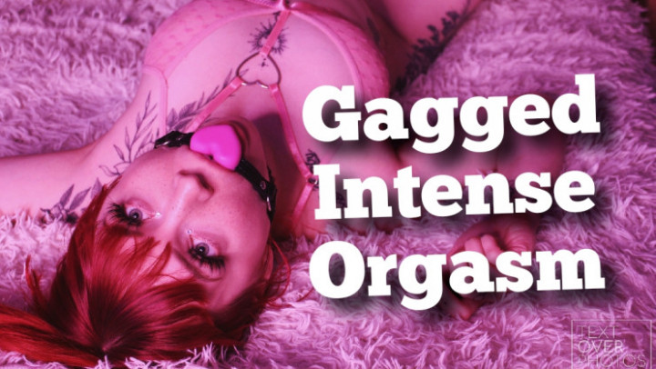 Heartshaped Gag & Intense Hitachi Orgasm