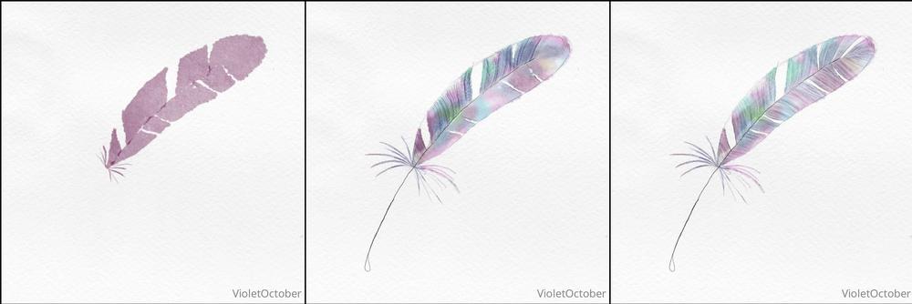 violetoctober 306368397 2022 04 11 time lapse video of a feather i painted this weekend