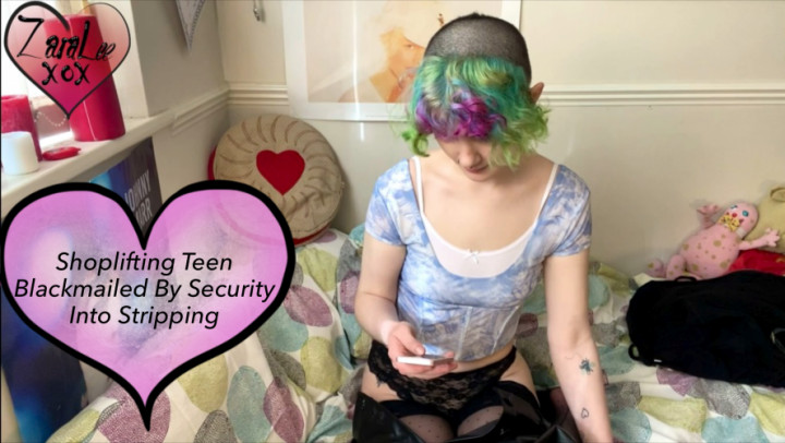 Teen Shoplifter Blackmailed To Strip - Mar 13, 2022