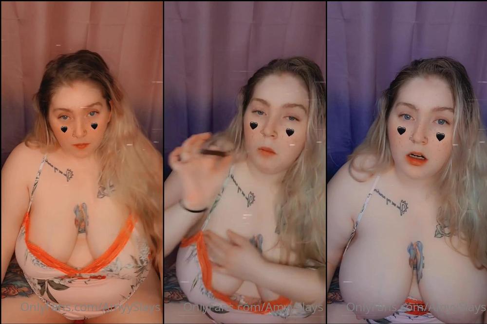 amyyslays 119662994 2021 03 08 watch me slobber and gag on my dildo baby i love gagging if you like what you see please f 8