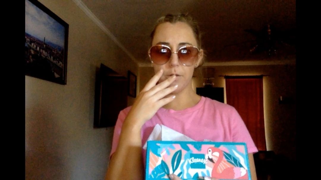 IM SICK WITH THE FLU **BLOWING my NOSE