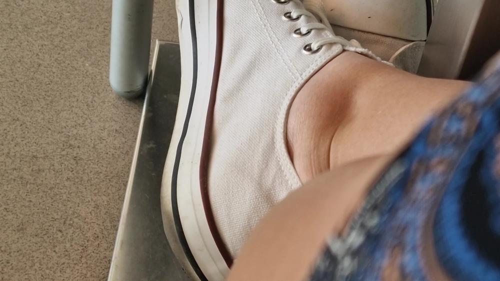 Nicoletta Embassi - Dusty And Sweaty Used Sneakers In The City Bar 4K