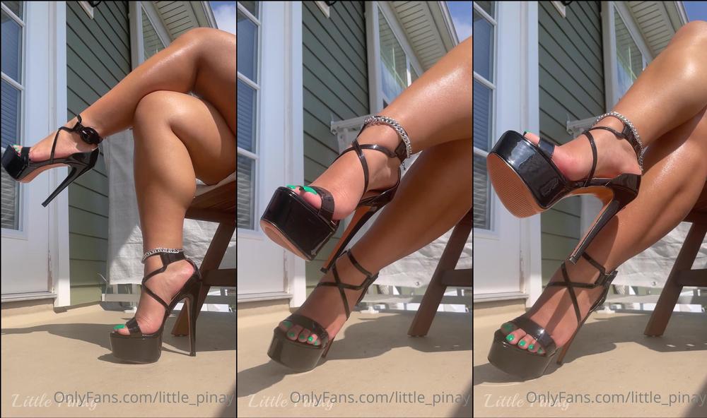 little pinay 03 05 2022 2443757535 green toes shiny legs and my killer heels