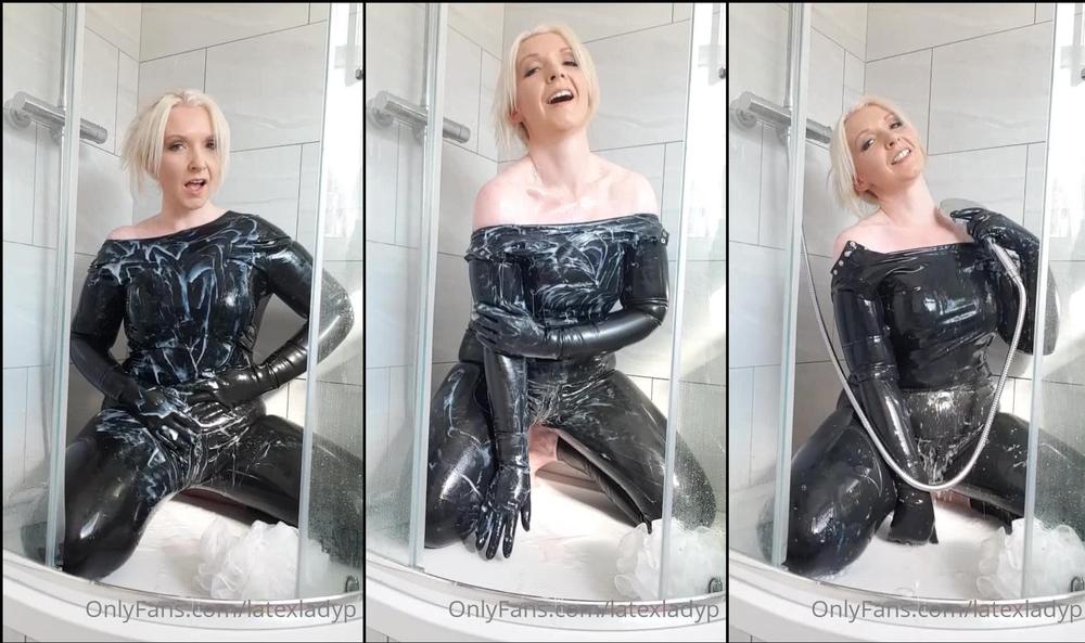 latexladyp 04 03 2021 2046704410 And of course the shower video 