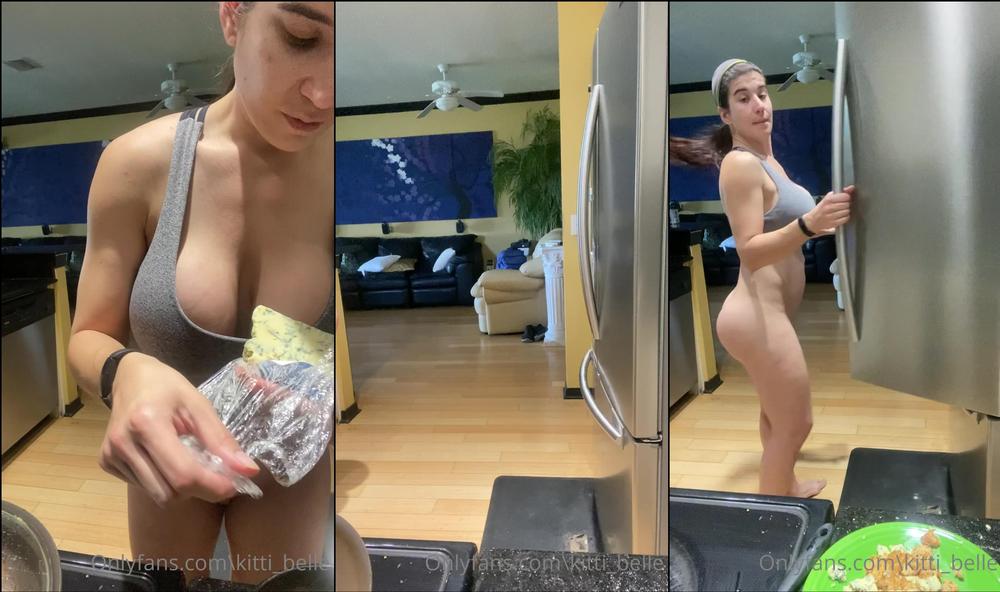 kittibellevip 01 05 2021 2098049957 cooking with kitti bacon and eggs tits and ass