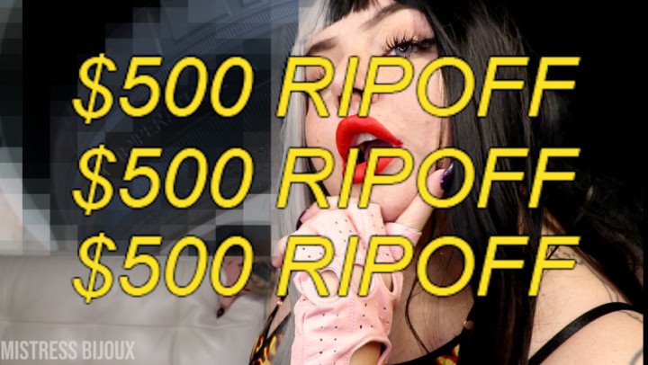 Mistressbijoux 500 Car Tire Ripoff