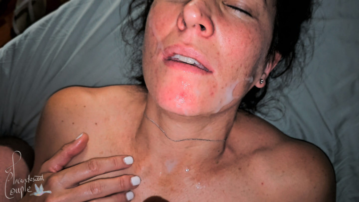 Long deepthroat session ends with missionary and a facial