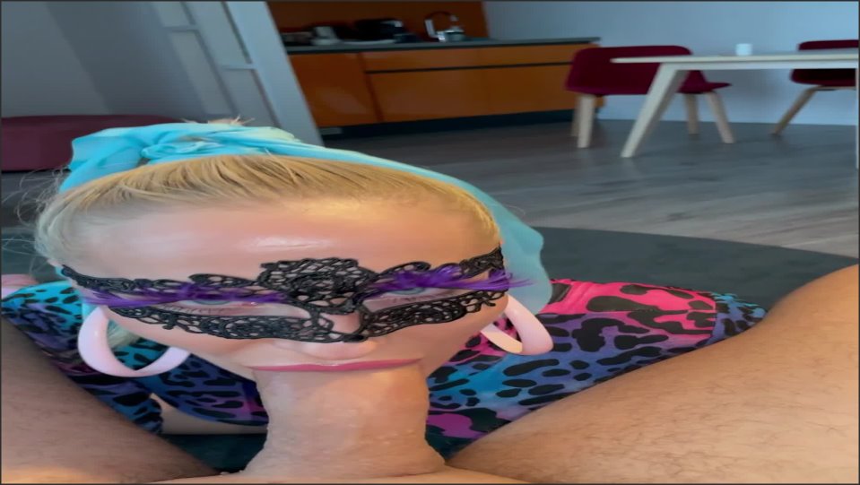 Throat Goat Blond Sexy Dancer Can T Stop Gagging